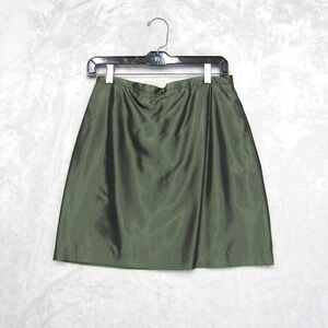 Favourbrook Made In England Women's Green Shiny Mini Skirt Size 6